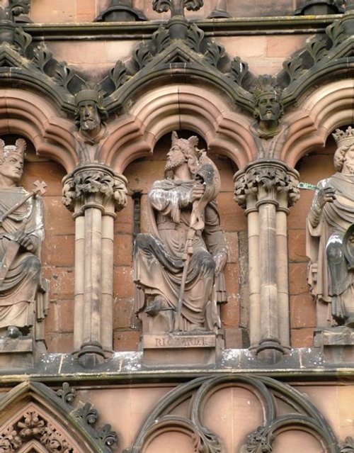 King Richard 1st, Lichfield Cathedral, Lichfield, Staffordshire.