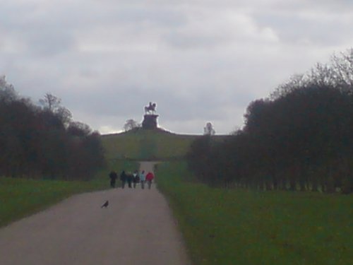 Long walk up to the copper horse at Windsor Castle, Windsor, Berkshire.