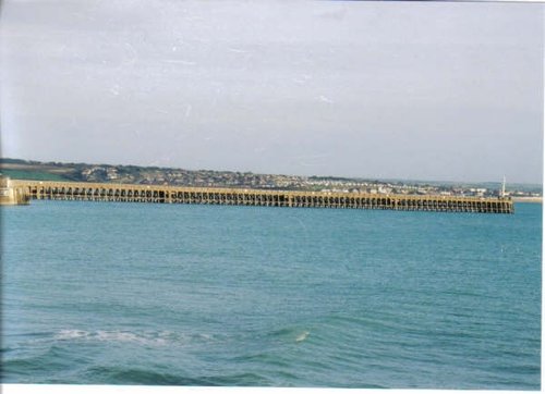 Newhaven Jetty in East Sussex.