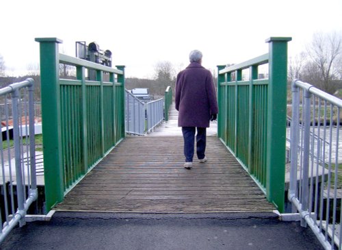 Staunch bridge River Ouse, Brandon, Suffolk