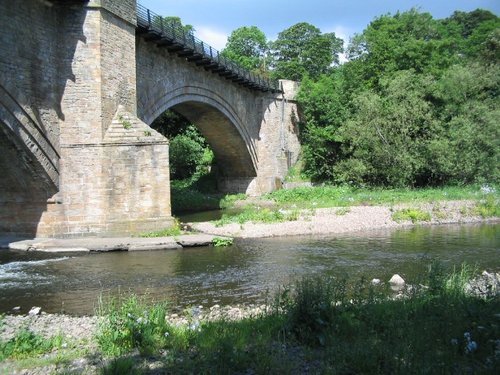 14th century bridge over the river Wear, Bishop Auckland, County Durham