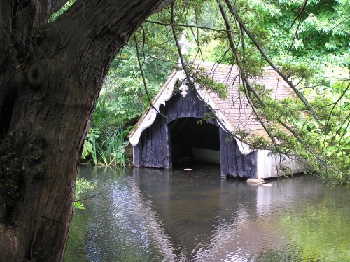 Boathouse at Scotney Castle, Kent.