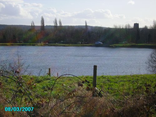 Sandhill Lake, Taken from the top of John St Worksop, Nottinghamshire. A popular fishing venue
