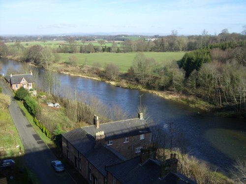 Wetheral, Cumbria. View from Wetheral railway viaduct