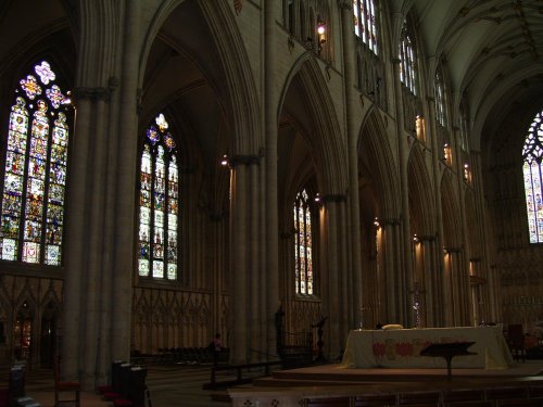 York Minster interior, York, North Yorkshire