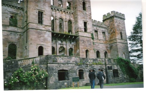5 miles outside Kilmarnock is
Loudon Castle 
this is now a theme park the biggest in Scotland