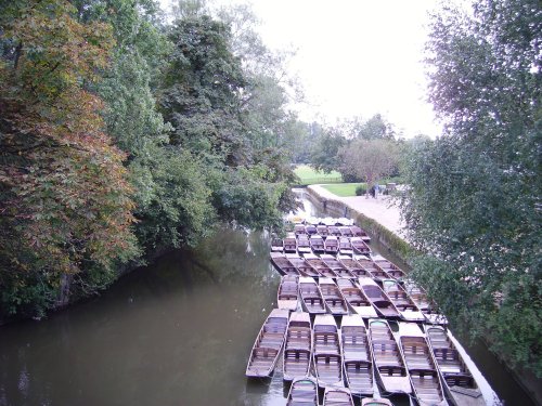 Punts on River Cherwell, Oxford, Oxfordshire