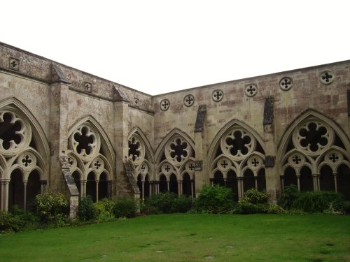 Salisbury Cathedral Courtyard, Salisbury, Wiltshire