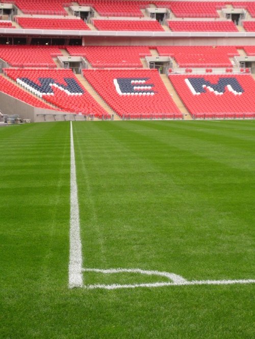 Before the match - Wembley.