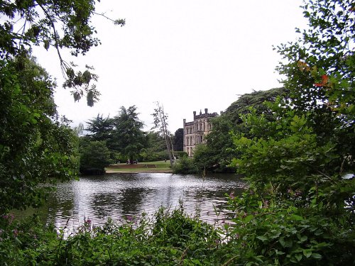 View of Elvaston Castle, Derbyshire, from the lake.