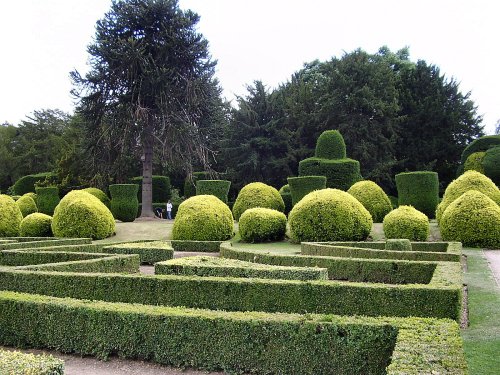 Gardens at the rear of Elvaston Castle, Derbyshire.