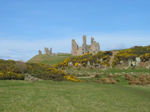 Dunstanburgh Castle, north of Craster in Northumberland
