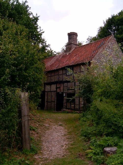 The 17Th Century Cottage at Iceni Village in Cockley Cley, Norfolk.