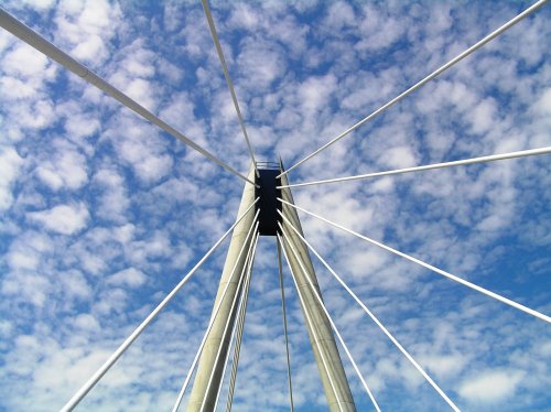 Marine Way Bridge. Southport, Lancashire July 2006.