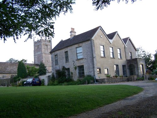 Church of St. Mary the Virgin and its Vicarage. Burton, Wiltshire