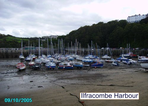 Waiting for the sea to return in Ilfracombe in Devon.