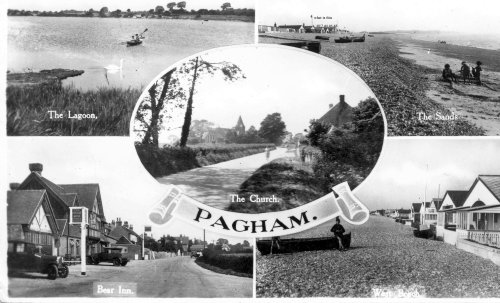 A postcard from Pagham. c1930 Pagham, West Sussex.