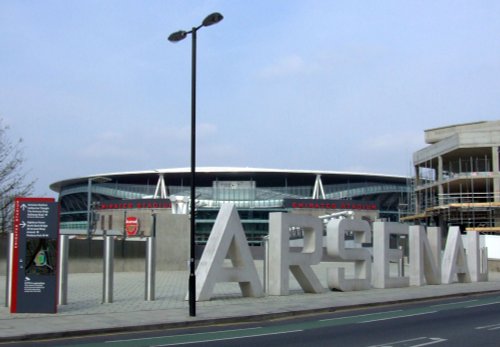 The Emirates Stadium.