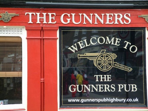 The Gunners Pub.