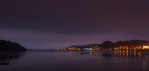 Conwy Castle Estuary Night Scene