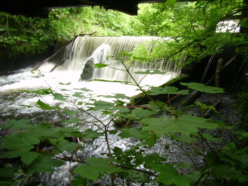 The Wier at Cress Brook Mill - The Peak District