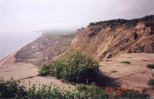 Dramatic clifftop view - Blackgang Chine, Isle of Wight