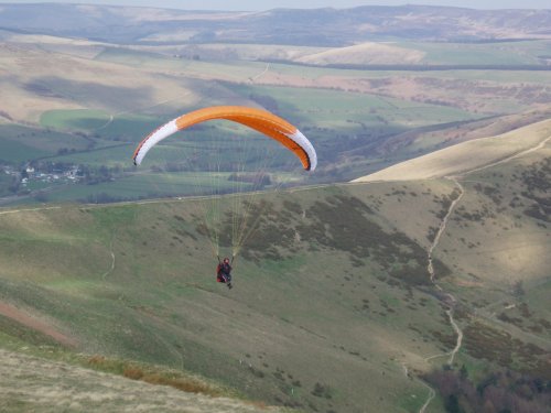 High Flyer over Mam Tor near Castleton