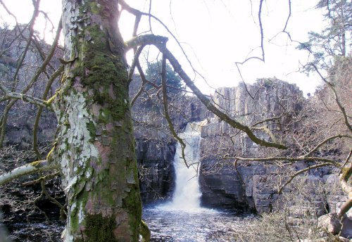 High Force Falls in Middleton in Teesdale, County Durham