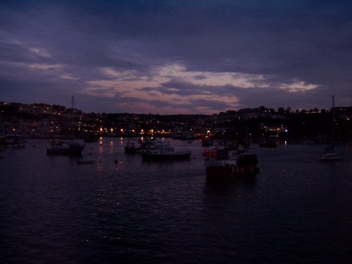 Brixham from the breakwater at dusk