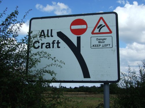 Sign on the Trent & Mersey Canal