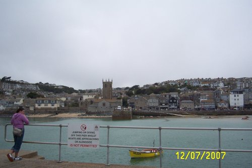 The church on the harbour, St. Ives, Cornwall