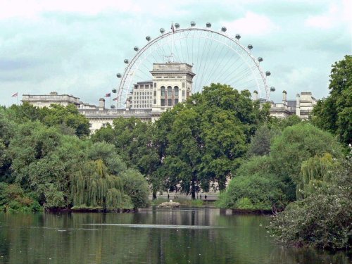 London Eye across the Serpentine, London