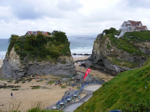 The Island and Bridge at Newquay, Cornwall