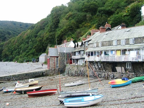 Cottages at Clovelly in Devon