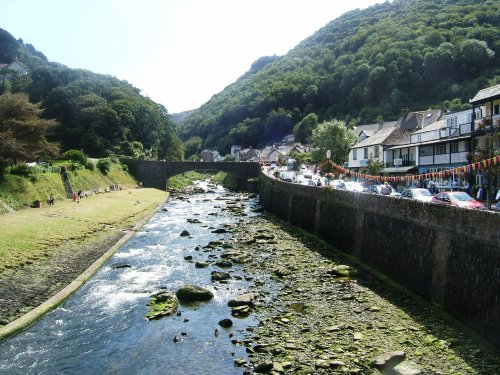 River view, Lynmouth, Devon