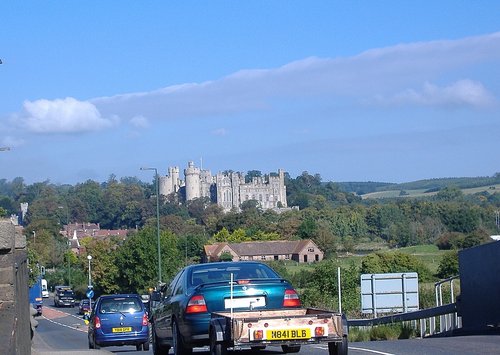 View from the bridge in Arundel, West Sussex