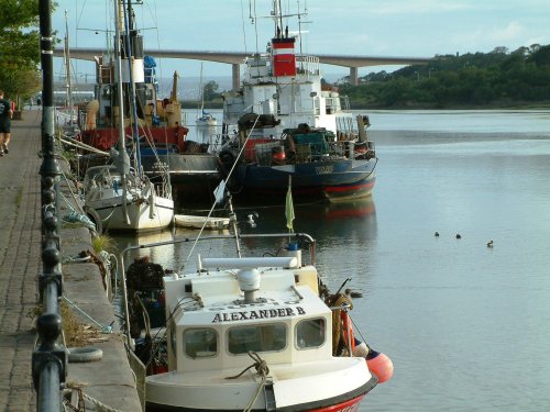 Boats Moored at Bank End, Bideford