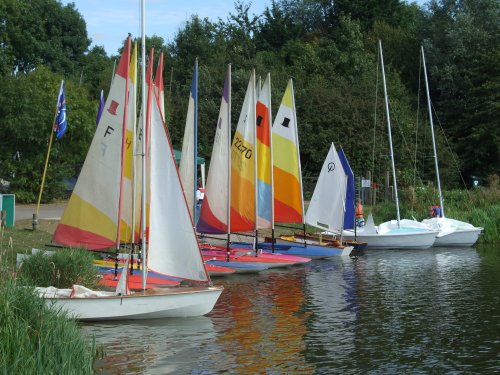 Dinghies on John Merrick's Lake