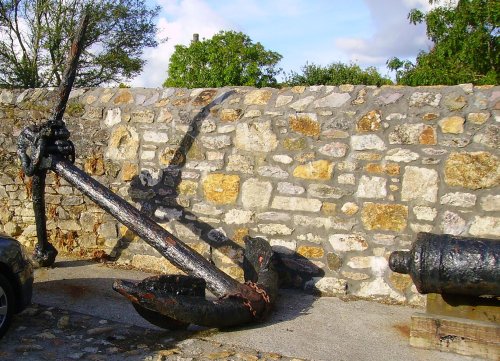 Anchor in in Charlestown, Cornwall