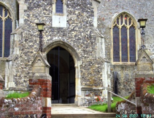 Parish Church doorway of Ormesby St Margaret with Scratby, Norfolk