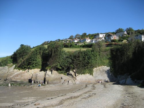 Low tide in the bay at Combe Martin, Devon