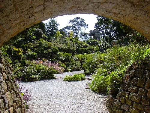 View of the Grotto in Brodsworth Hall gardens, South Yorkshire