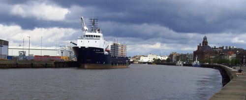 Historic South Quay, Great Yarmouth in Norfolk