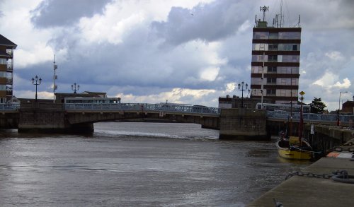 The Haven Bridge over the River Yare, Great Yarmouth, Norfolk