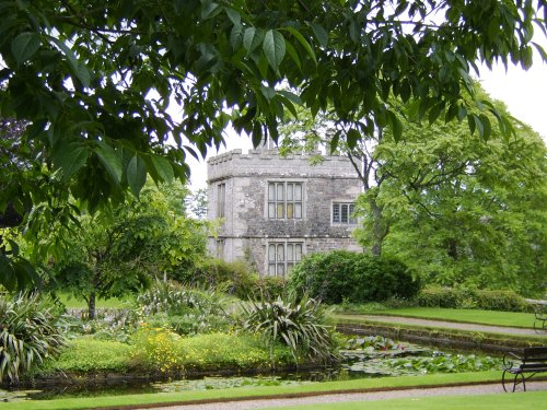 View of Cotehele, Cornwall, from the garden