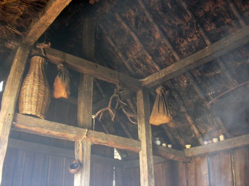 The living house interior at West Stow Country Park, West Stow, Suffolk