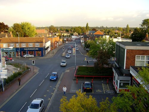 Looking down on Beeston, Nottinghamshire