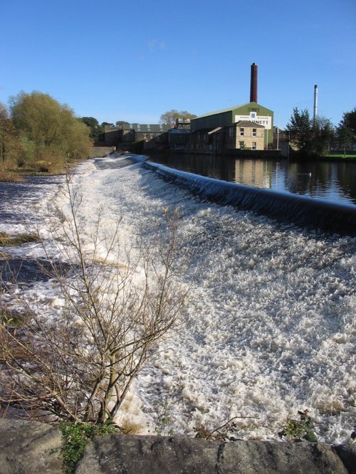 River Wharfe and Weir, Otley, West Yorkshire