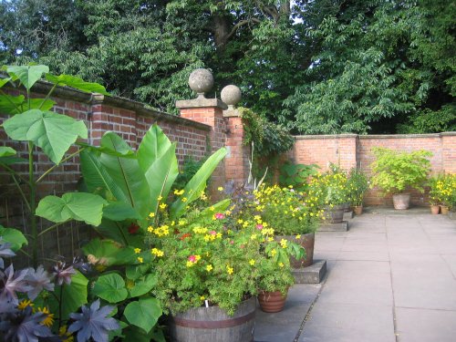 Inside walled garden at Tyntesfield, Wraxall, Somerset