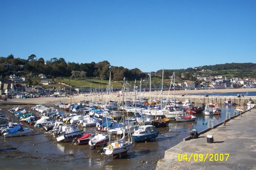 The harbour at Lyme Regis, Dorset